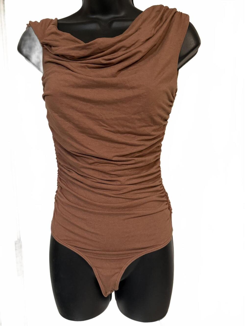 Agolde twist sleeve bodysuit  XS